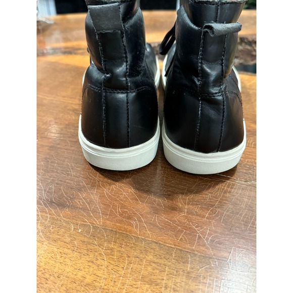 Perry Ellis America Olson High-Top Sneakers – Black Leather Men's Size 10.5 Casu - Picture 3 of 8